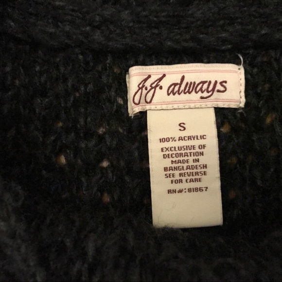 Host Pick!! 🎉 JJ Always Exclusive of Decoration Black Ribbed Sweater Dress Small - Picture 7 of 7